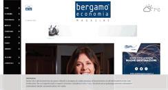 Desktop Screenshot of bergamoeconomia.it