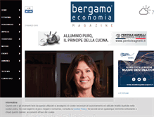 Tablet Screenshot of bergamoeconomia.it